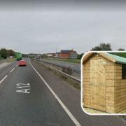 Police respond to 'garden shed' on the A12 amid congestion near Colchester