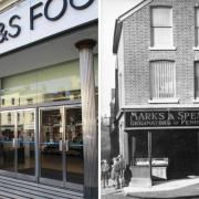 The Marks and Spencer store in High Street, Colchester, and (right) the former store in St Botolph's Street