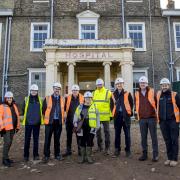 Essex Housing welcoming colleagues from Colchester Council to the site to highlight work to transform the former hospital site