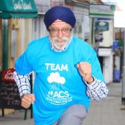 Active - Malkiat Singh during the London Marathon.