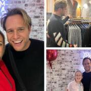 Olly Murs praises 'great businesses' after browsing suits at Colchester wedding shop