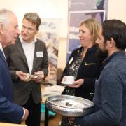 Meeting - Tom Haward (right) tries to convince King Charles that oysters need not be feared