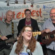 Cheerful - The Cold Town band perform together at last year's WinterFest