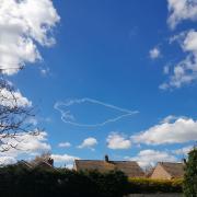 Residents were delighted to see the heart in the sky return to Colchester