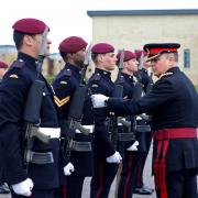 Ready - The Parachute Regiment received a visit from the master tailor and Colonel of the infantry ahead of the King's coronation