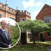 Report - an inspection of Colchester Royal Grammar School's board of governors was carried out and, inset, head John Russell
