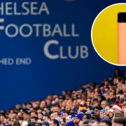 Missile - Samuel Wilding, 19, threw a vape towards the pitch from the crowd at Stamford Bridge