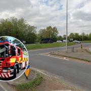 Accident - Firefighters attended the scene in Coggeshall
