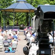 On screen – there were about nine cameras which got different angles of the crowd at the Castle Park bandstand