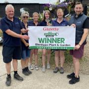 Delighted - Staff of the garden centre were delighted with their win.