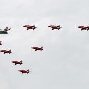 Envoy and Red Arrows soar over Colchester
