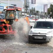 Floody hell - Haven Road has been plagued by flooding in the Hythe