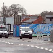 Scary - a file picture of a police response at Hythe railway station