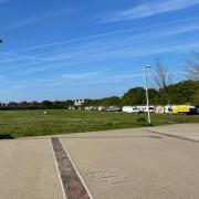 Encampment - Travellers previously pitched up in north Colchester back in May