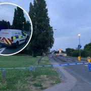 Stabbing - police closed Maypole Road in Tiptree after a man was left fighting for his life