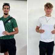 Success - Top students Hani Zemmiri (left) and Harry Conway (right)