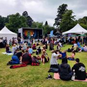 Sunshine - Festival goers enjoy the atmosphere in a previous year