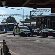 Presence - British Transport Police officers attended Colchester North station on Sunday