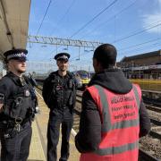 Presence - police officers at Colchester North Railway Station