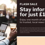 Colchester Gazette readers can subscribe for just £1 for 1 month in this flash sale