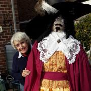 Impressive – Judy Alden spends hours putting together the Guy Fawkes effigy
