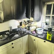 Aftermath - the property sustained smoke damage