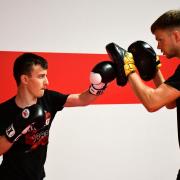 Masterclasses - Boxer Lewis Richardson (right) will be offering his services for the Salvation Army's Christmas Gift Appeal this Friday and Saturday