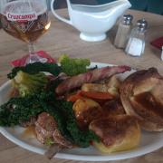 Roast - A generous 'XL' Sunday roast served with a must-have Cruzcampo pint