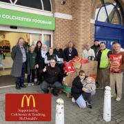 Donation - 198kg of food, treats, and toiletries was given to Colchester Foodbank by Colchester McDonalds