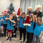 Visit - Residents at Silverspring care home in Thorrington with the 4th Brightlingsea Beaver Scouts