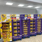 Treats - Easter chocolate on sale at Tesco in Highwoods on New Year's Eve