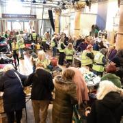 Big sale - Customers at Colchester Art Centre's jumble sale (Image: Steve Brading)