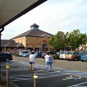 Scene - the Tesco supermarket in Greenstead Road