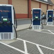 The EV chargers at Colchester retail park