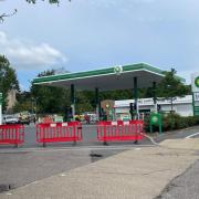 Closed - the petrol garage closed last year