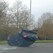 Incident - The car in Cymbeline Way, Colchester
