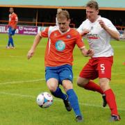 Ball work: Charlie Strutton in action during his time at Braintree Town.