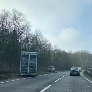 Incident - two vehicles pulled over on the A12
