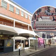 Site - a property home to parade of shops in St John's Street and Sir Isaac's Walk are up for sale