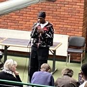 ‘Unplugged’ on the Concourse at The Sixth Form College, Colchester - the musical event consisting of six acts, performed by five students.