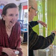 Nayland House staff arranged a festive day where residents crafted their own Easter baskets