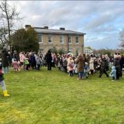 Busy - an easter egg hunt taking place at Colne House Care Home