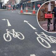 Encouraged – Stuart Johnson welcomed the new cycle lane, saying Head Street in its current form is unlikely to attract cyclists