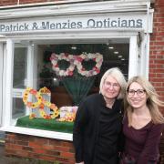 Shops in BrightlingseaJacqui Tye and Vicky Jackson atPatrick and Menzies Opticians