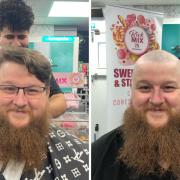 Charity - G&M Bathroom's Nick McCartney (shown) and Tim Gould shaved their hair off for Cardiac Risk in the Young