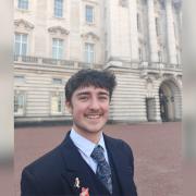 Charlie Murray-Edwards was invited to a garden party at Buckingham Palace