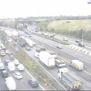 All traffic being held on M25 after crash involving lorry