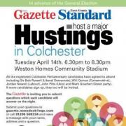 GAZETTE HUSTINGS TONIGHT: Question Colchester candidates live from 6.30pm