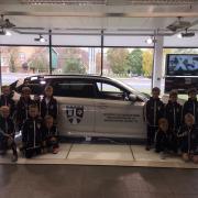 Making tracks - Bures United under-sevens at Colchester’s Cooper BMW after being boosted by sponsorship with the dealership