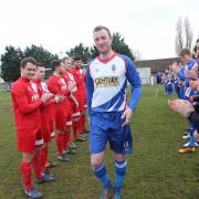 Kevin Coyle was given a guard of honour before Saturday's home game against Godmanchester Picture: Seana Hughes